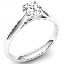 9ct Lab Grown Diamond Solitaire Ring 0.50ct