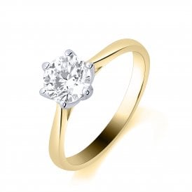 9ct Lab Grown Diamond Solitaire  Ring 1.00ct Cerified D/E VS1 1.00ct