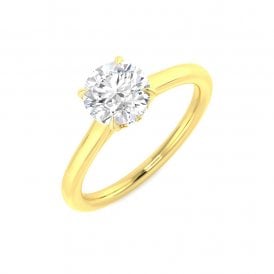 9ct Lab Grown Diamond Solitaire Ring 1.09ct