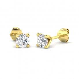 9ct Lab Grown Diamond Stud Earrings .49ct