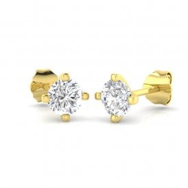 9ct Lab Grown Diamond Stud Earrings .73ct