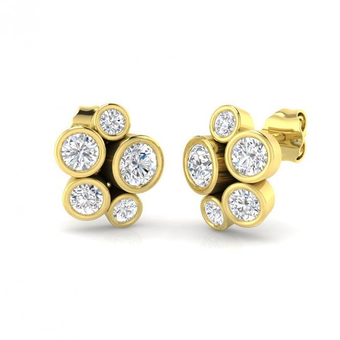 Lowry Diamonds 9ct Lab Grown Fancy Diamond Earrings 1.13ct