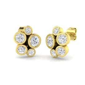 9ct Lab Grown Fancy  Diamond Earrings 1.13ct