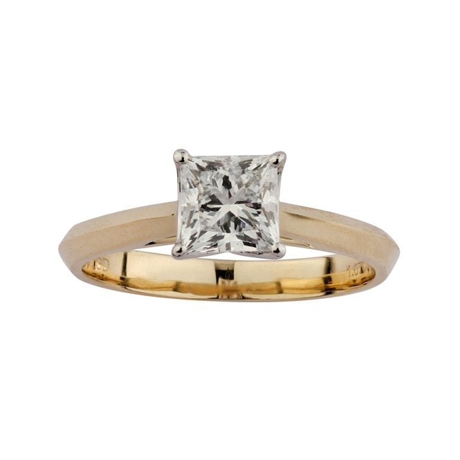 Lowry Diamonds 9ct Lab Grown Princess Cut Diamond Solitaire Ring 1.02ct Certified E/F , VS1