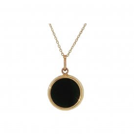 9ct Onyx Fancy Pendant & Chain