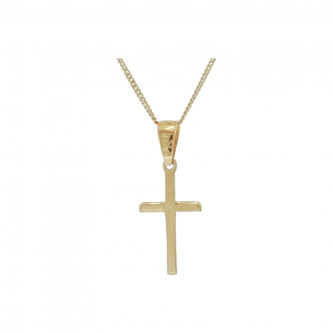 Lowry Gold 9ct Plain Cross & Chain