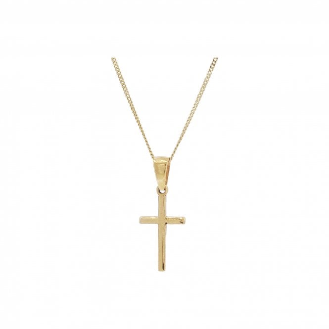 Lowry Gold 9ct Plain Cross & Chain