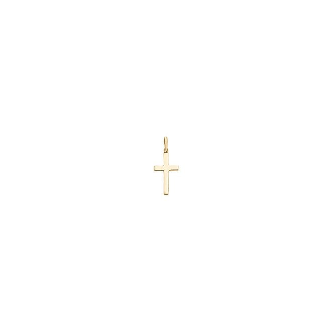 Lowry Gold 9ct Plain Solid Cross & Chain