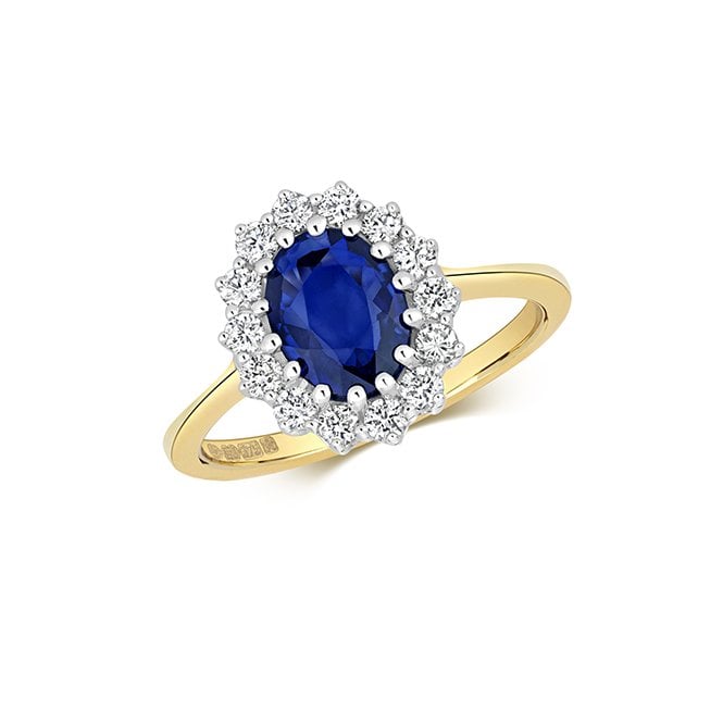 Lowry Gold 9ct Sapphire & Diamond Ring