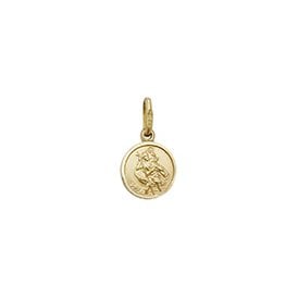 9ct  St. Chris & Chain