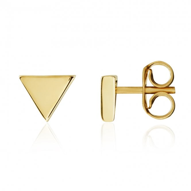 Lowry Gold 9ct Triangle 6mm Stud Earrings