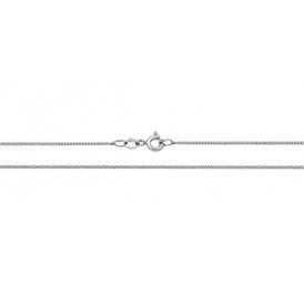 9ct White Gold 18" Curb Chain