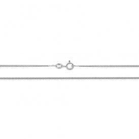 9ct White Gold 20" Curb Trace Chain