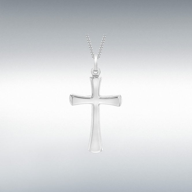 Lowry Gold 9ct White Gold Cross Necklace