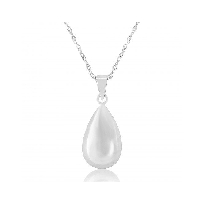 Lowry Gold 9ct White Gold Fancy Pendant & Chain