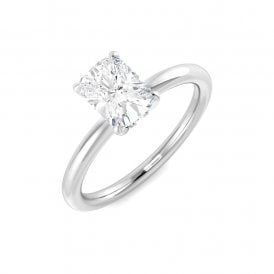 9ct White Gold Lab Diamond  Brilliant Cut Solitaire Ring 1.06ct