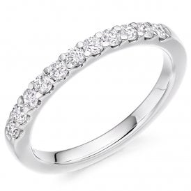 9ct White Gold Lab Diamond Ring 0.33ct