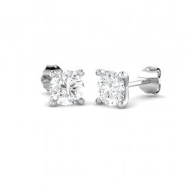 9ct White Gold Lab Diamond Stud Earrings 1.47ct