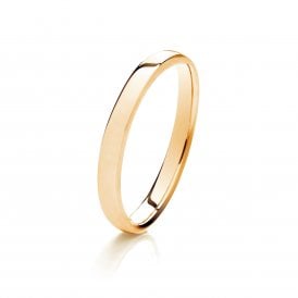 9ct Yellow Gold 2.5mm Court Wedding Ring