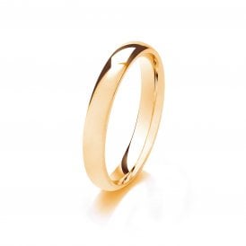 9ct Yellow Gold 3mm Court Wedding Ring