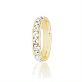 9ct Yellow Gold Diamond Channel Set Wedding Ring 1.00ct