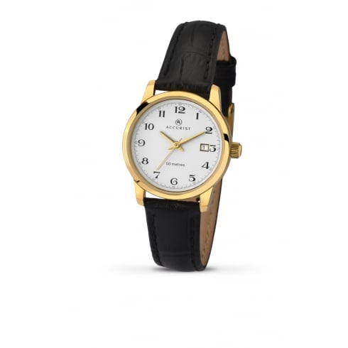 Accurist Ladies' Leather Strap Watch 8093