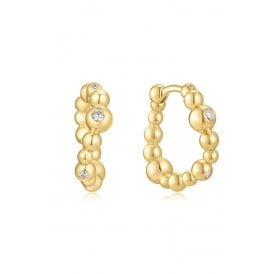 Ania Haie Beaded Curve Huggie Earrings