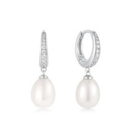 Ania Haie CZ Pearl Drop Earrings