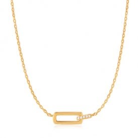 Ania Haie Glam Interlock Necklace N037-01G