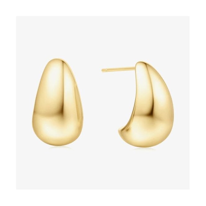 Ania Haie Jewellery Ania Haie Gold Bold Dome Hoop Earrings E062-09G