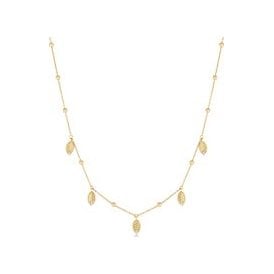 Ania Haie Gold Leaf Station Necklace N073-06G