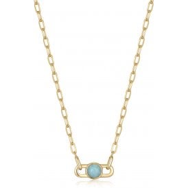 Ania Haie Gold Orb Amazonite Link Neckalce N045-05G-AM