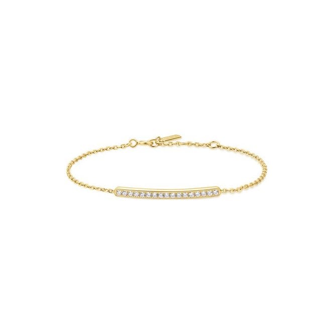 Ania Haie Jewellery Ania Haie Gold Pavé Bar Bracelet