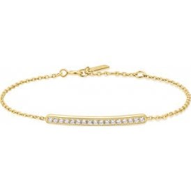 Ania Haie Gold Pavé Bar Bracelet