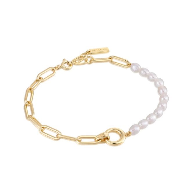 Ania Haie Jewellery Ania Haie Gold Plate Fancy Pearl Bracelet