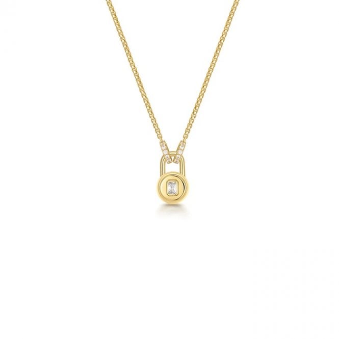 Ania Haie Jewellery Ania Haie Gold Plated Lock Necklace