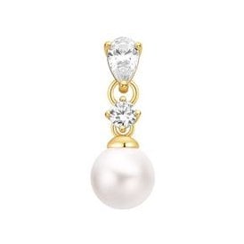 Ania Haie Gold Shell Pearl Barbell Single Earring E070-15G