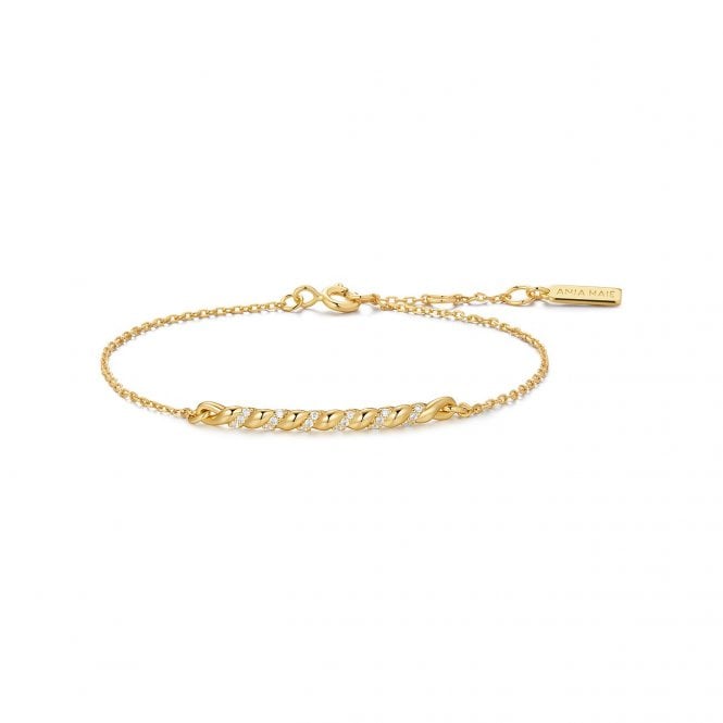Ania Haie Jewellery Ania Haie Gold Twisted Bar Bracelet