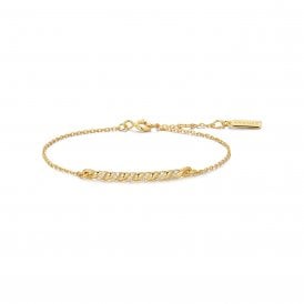Ania Haie Gold Twisted Bar Bracelet