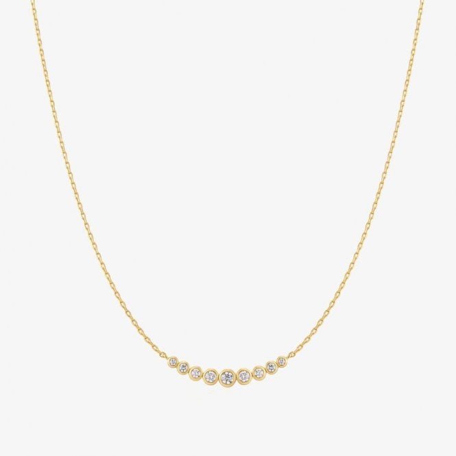 Ania Haie Jewellery Ania Haie Graduated Bezel Set Necklace