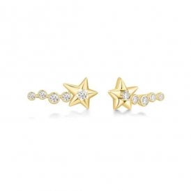 Ania Haie Meteor Sparkling Climber Earrings