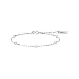 Ania Haie Silver Classic Bezel Station Bracelet B074-02H