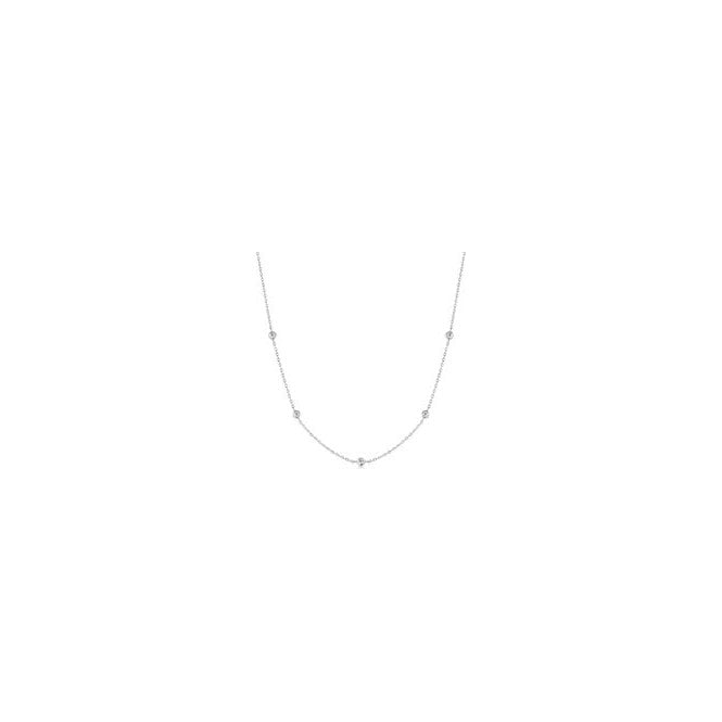 Ania Haie Jewellery Ania Haie Silver Classic Bezel Station Necklace N074-02H