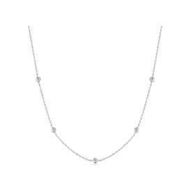 Ania Haie Silver Classic Bezel Station Necklace N074-02H