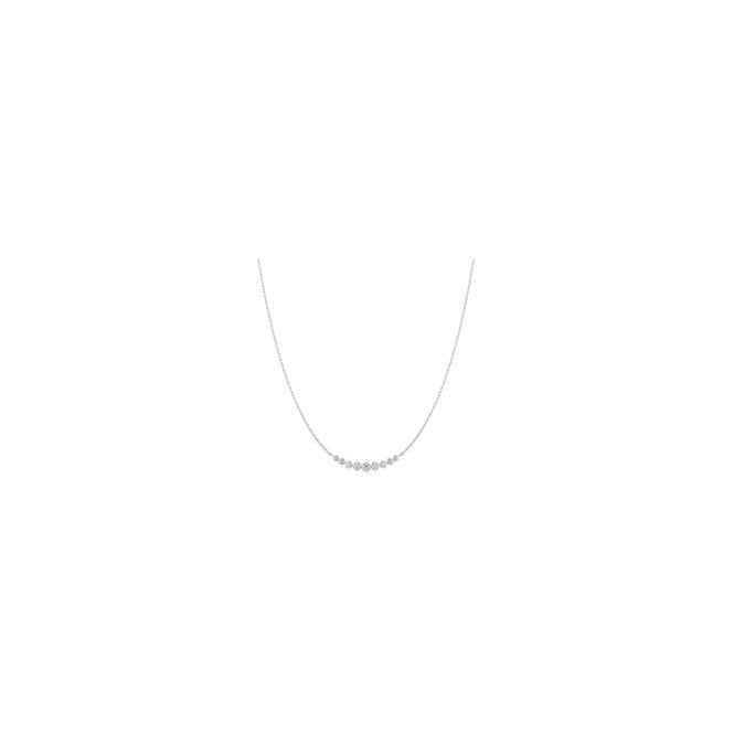 Ania Haie Jewellery Ania Haie Silver Graduated Bezel Necklace N075-08H