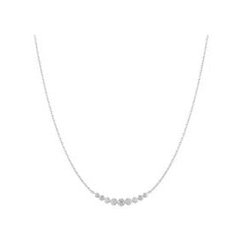 Ania Haie Silver Graduated Bezel Necklace N075-08H