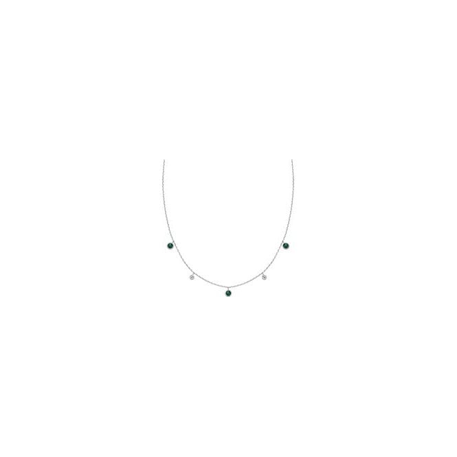 Ania Haie Jewellery Ania Haie Silver Malachite Station Necklace N064-03H