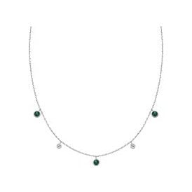 Ania Haie Silver Malachite Station Necklace N064-03H