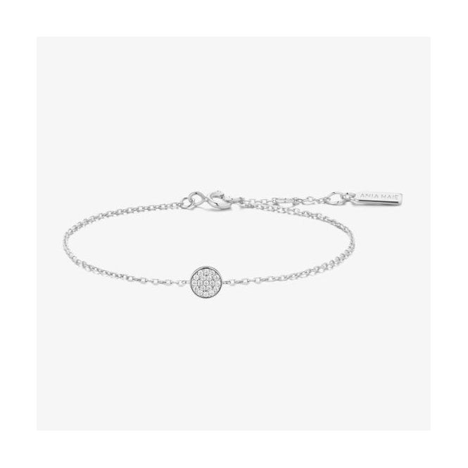 Ania Haie Jewellery Ania Haie Silver Pavé Disc Bracelet