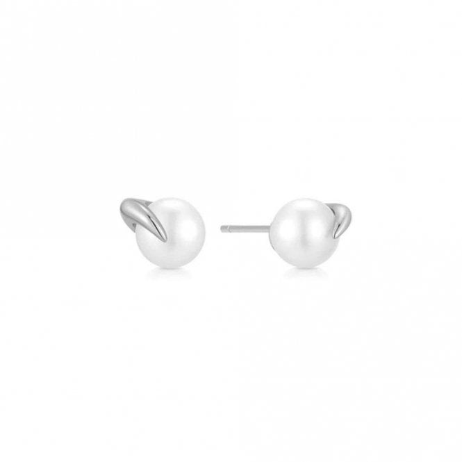 Ania Haie Jewellery Ania Haie Silver Pearl Stud Earrings